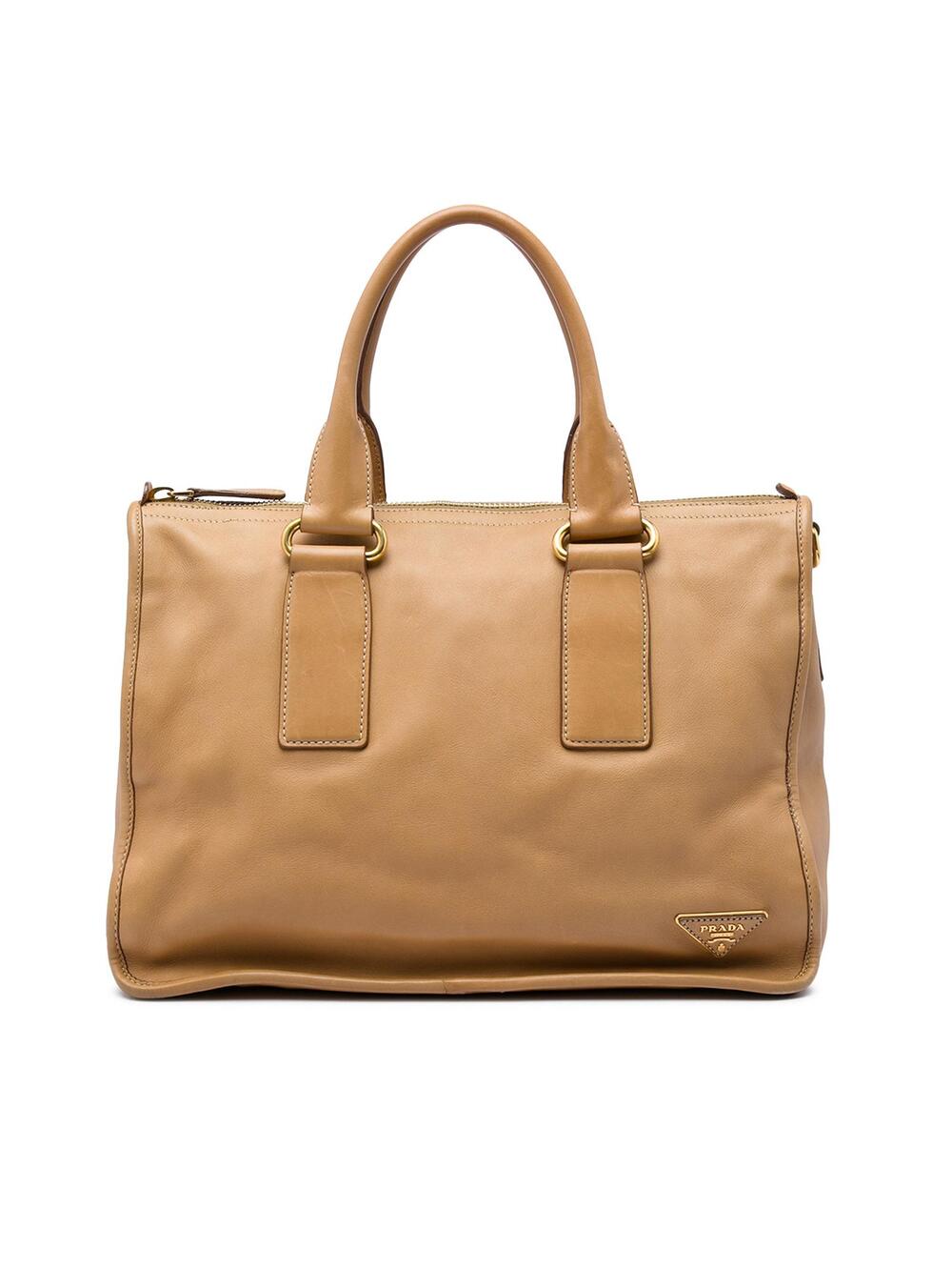 Prada Soft Calf Satchel Pre-Loved Camel #347654P61B